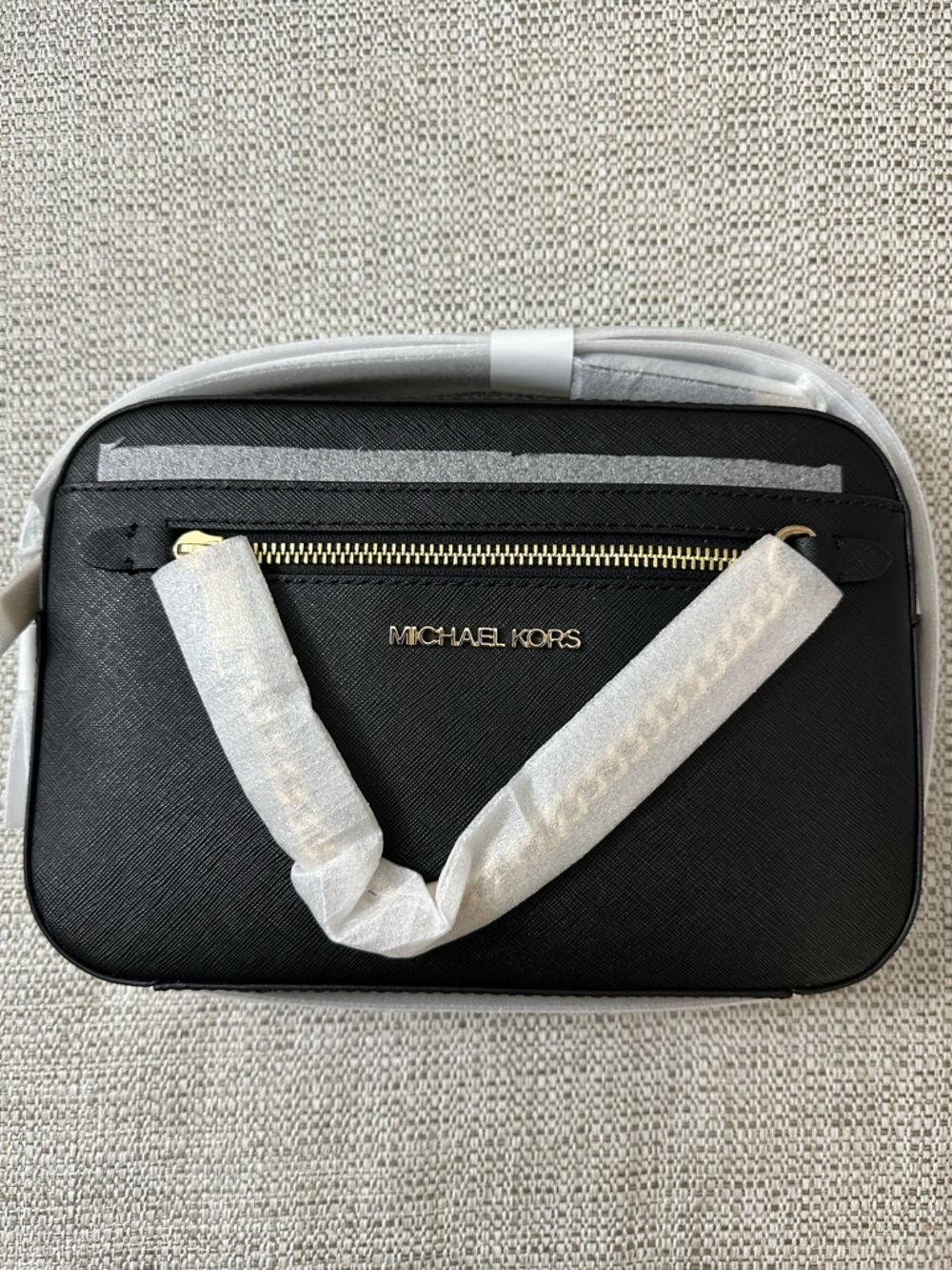 Michael Kors Jet Set Large Saffiano Leather Crossbody Bag